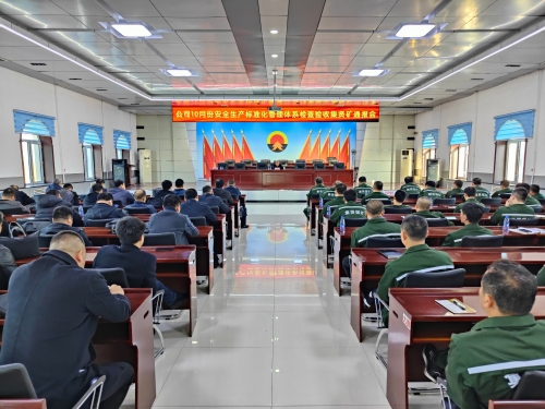 10.23公司安全生产标准化管理体系验收组在集贤矿检查验收